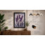 Lavender Grid Botanical - Framed Print-868793056-868793058
