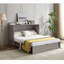 Lit armoire avec rangement, grand lit, matelas en mousse pliable et tiroirs surdimensionnés, lit escamotable, ensemble de douilles et ports USB, lit escamotable pliant peu encombrant