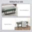 Doyline End of Bed Bench with Thick Padding and Steel Legs for Entryway-579909057