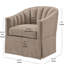 Fauteuil d'appoint pivotant à jupe-1915794222