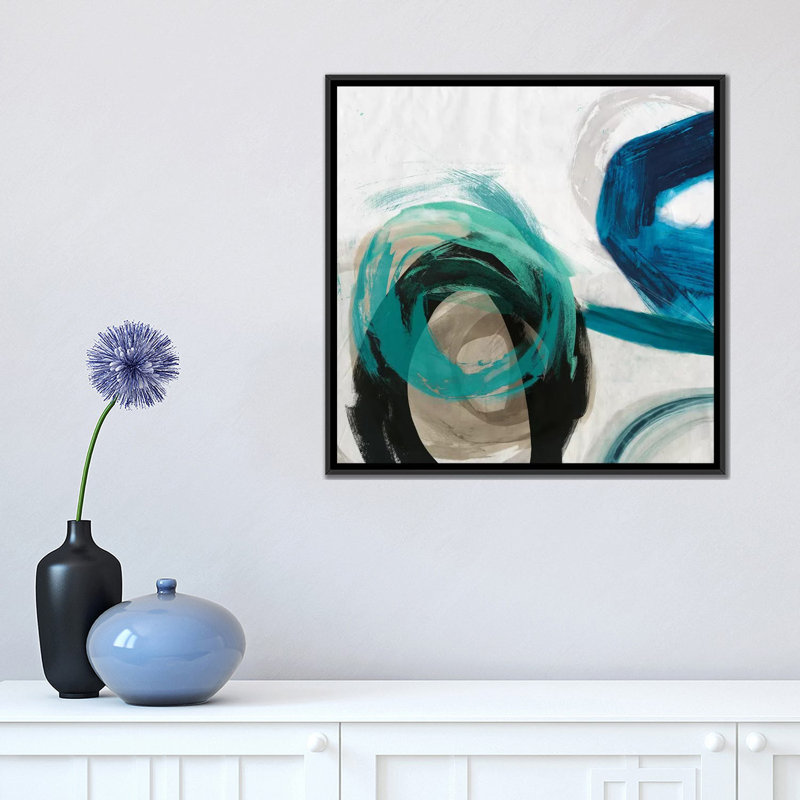« play i », impression sur toile, H 18 po x l 18 po x P 1,5 po, Toile avec cadre noir, Pas de tapis