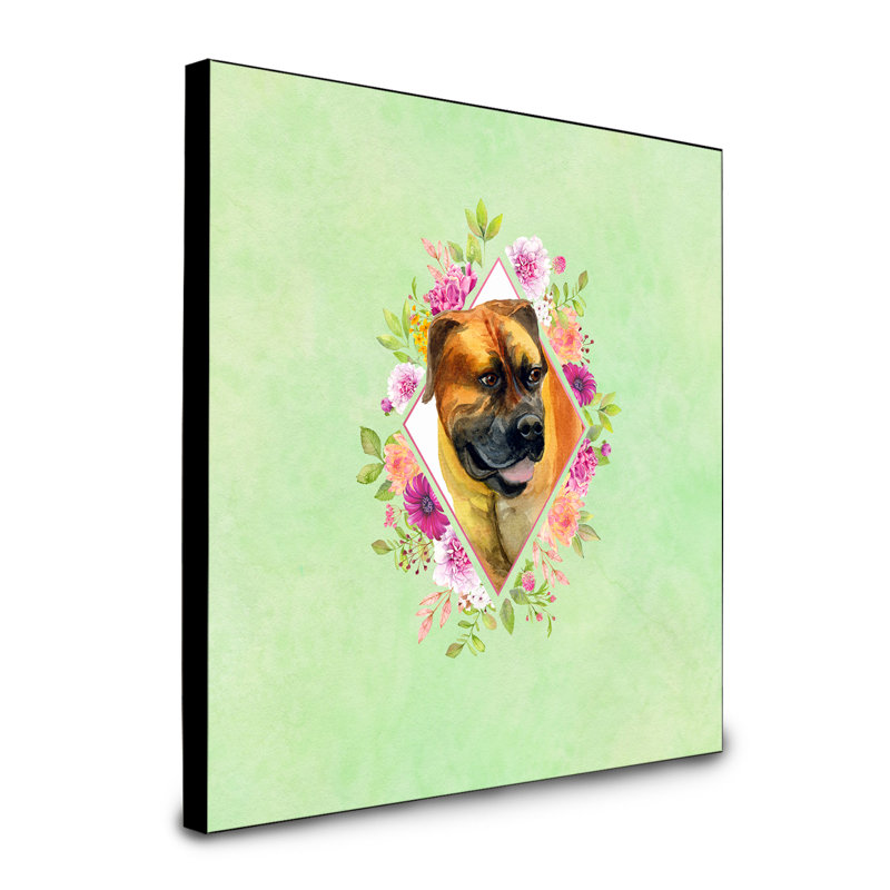 Panneau mural Dollman Flowers, Vert, Boerboel