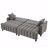 83" Polyester Futon Sofa Bed: Comfy Couch Bed, 2 Square Pillows, Convertible Sleeper, Adjustable Backrest-1170499386