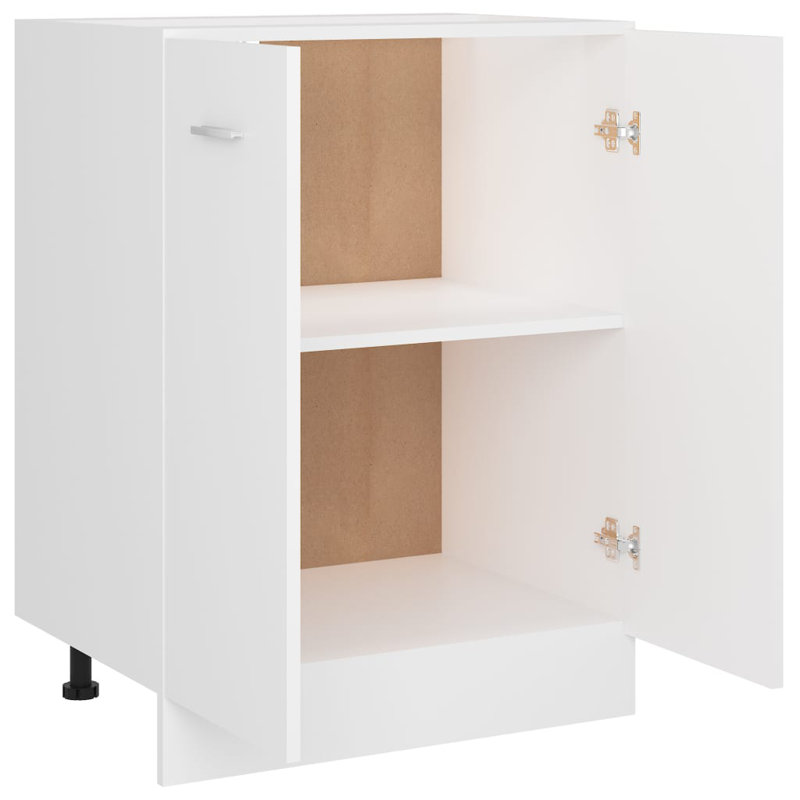 vidaXL Bottom Cabinet Lyon White Engineered Wood 23.6x18.1x32.0 in, White