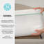 Matelas en mousse à mémoire de forme à double action de qualité moyenne Martha Stewart SleepComplete-98630532