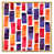 Toile avec cadre flottant or