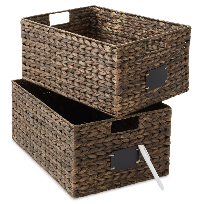 Casafield Natural Fiber Decorative Basket, Brown