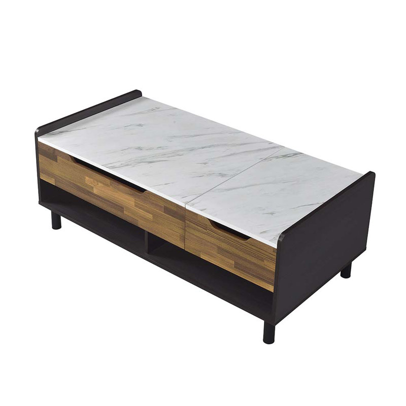 Steinhauer 1-Drawer Coffee Table, Walnut, 18" H x 48" L x 23" W