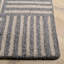 Tapis ivoire / gris foncé touffeté à la main Stockton-1089948527