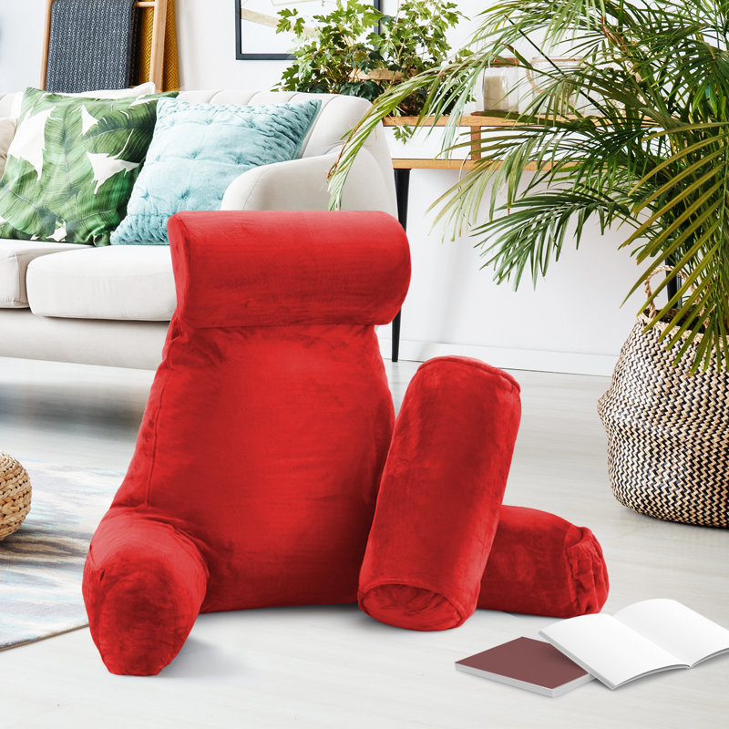Coussin de lecture Nestl, H 22 po x l 36 po x P 13 po, Vert forêt