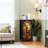 4 Drawer Dresser for Bedroom, Narrow Chest of Drawers, Wooden Top and Study Iron Frame 18"x37.5"-(WxH)