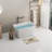 49'' Acrylic Freestanding Soaking Bathtub, Square-Shape Japanese Soaking Hot Tub With Chrome Overflow And Drain-111092175
