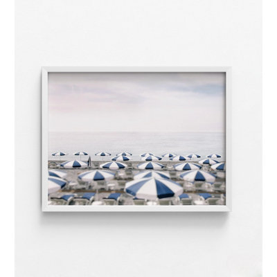 "Beach Umbrellas Retro Beach Store", reproduction d'art, affiche de bord de mer rétro, affiche Cozy Beach Airbnb Wall Aty