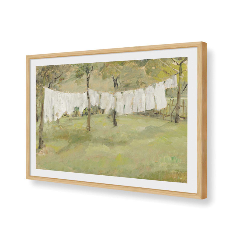 «Laundry Day I» sur toile par impression à lettres et doublée, H 20 po x l 30 po, Tanné