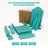 TALE Folding Adirondack Chair With Pullout Ottoman With Cup Holder, Oversized, Poly Lumber,  For Patio Deck Garden, Backyard Furniture, Easy To Install,GREEN. Ban On Amazon-411599829