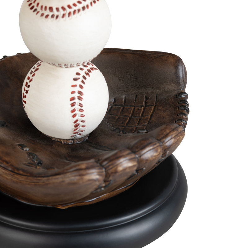 Set Of 2 19.75" Resin Baseball Table Lamp