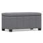 Repose-pieds rectangulaire avec rangement relevable Dover-1897544024