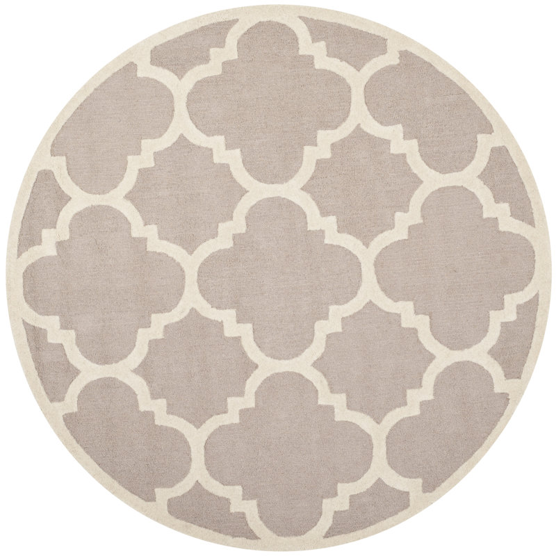 Tapis en laine touffeté à la main Cannen, Rond 6 pi
