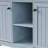 53Inch Large Kitchen Island With Drop Leaf,Power Outlet,Door Internal Storage Rack,Rolling Kitchen Cart On 5 Wheels With 5 Open Side Racks For Kitchen,Dining Room,Grey Blue(Not Include Bar Stools)-2095014510
