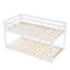 Twin Over Twin Floor Bunk Bed,Pink-2123298598