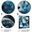 Blanc, bleu, astrologie, ascension du Capricorne - Astronomie, art mural du Capricorne, salon-790037943-790037945