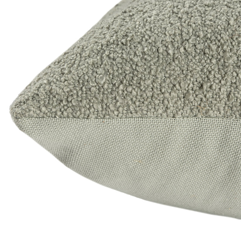 Coussin Boucle, Housse de coussin seulement - sans coussin, H 24 po x l 24 po, Vert