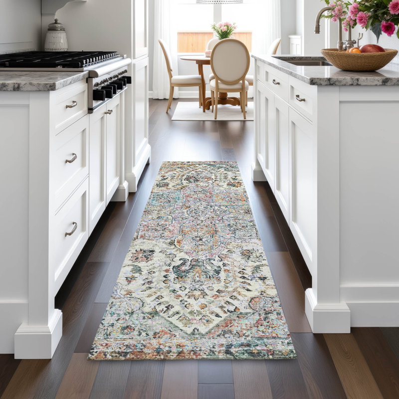 Machine Washable Indoor/Outdoor Jocelyn ACN2138 Global Rug, Runner 2'3" x 7'6"