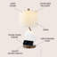 Lampe de table Jenard en résine Jenard-1251224967