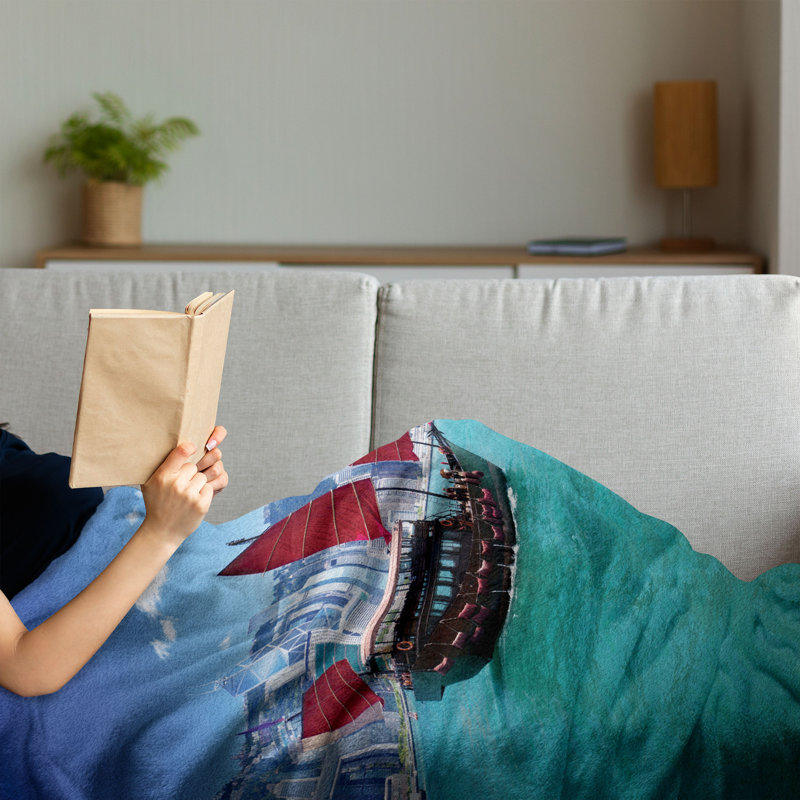 Hand Woven Throw Blanket, 50" x 60"
