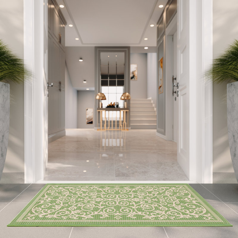Galena Performance Floral Indoor/Outdoor Area Rug, Rectangle 2'7" x 5'