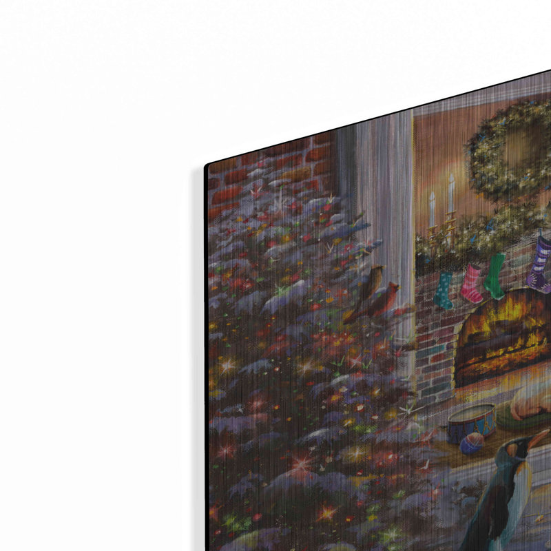 «A Magical View to Christmas» par Nicky Boehme - impression sans cadre sur métal, H 16 po x l 24 po x P 0,13 po