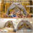 Full Bed Tent, Bed Canopy Bunk Bed Tent with Stars Light & Flags, Breathable Sleeping Tent, Privacy Space Dream Playhouse for Indoor Bedroom Floor Portable Play Tent, Birthday Gifts-123199938