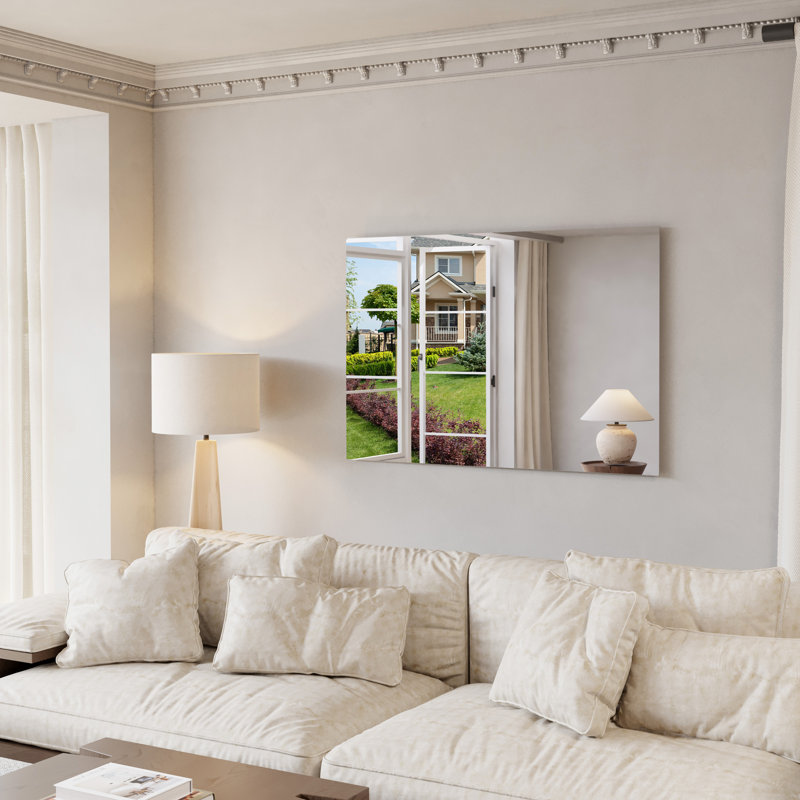 Miroir en verre trempé sans cadre, Rectangulaire, 32 po x 48 po