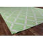 Wool Geometric Area Rug in Mint-25306315