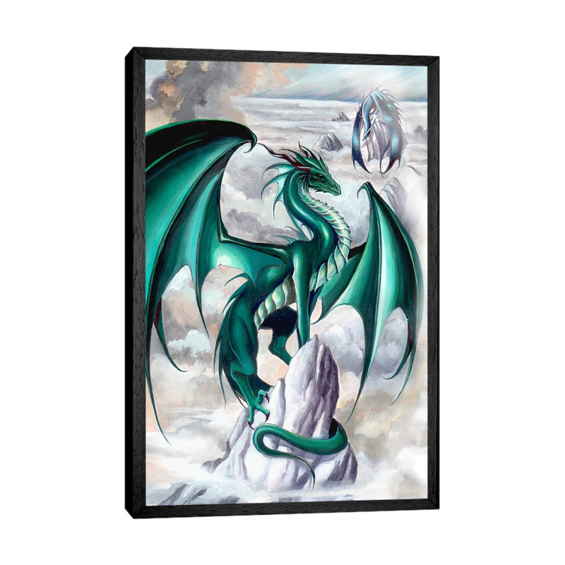 Tempest 1 Piece Wall Art on Canvas, 66.04 cm H x 45.72 cm W, Black Framed