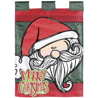 Drapeau Santa Merry Christmas