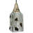 4.5" Square Metro Fusion Licorice Draped Glass Mini Pendant