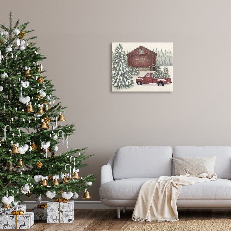 Winter Winter Tree Farm Canvas, conception par Linda Spivey, H 24 po x l 30 po