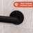 MITER 12 in. x 1.25 in. Grab Bar, ADA Compliant for Bath and Shower Safety (500 lb. Capacity) in Matte Black-125355732-125355730