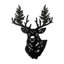 Décoration murale en métal avec cerfs et animaux-94207912-94207916
