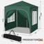 Gazebo, folding gazebo 2 x 2m, with 4 side walls, party tent water-repellent UV protection 50+, height-adjustable garden gazebo, with carrying bag, for outdoor garden camping-2091963986