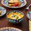 12 Pieces Porcelain Dinnerware Set, Multicolour Set, Dinner Plate, Dessert Plate And Bowl Set For 4 Person, Polychrome, Ceramic Stamping In Bohemian Style-123687063
