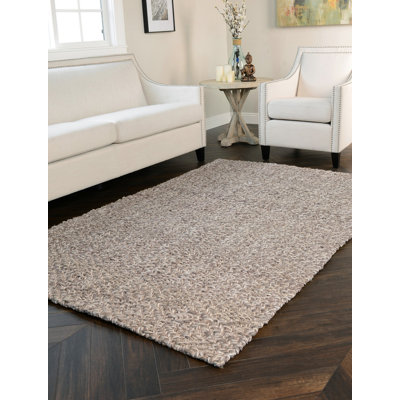 Tapis décoratif gris naturel tissé à la main Zona