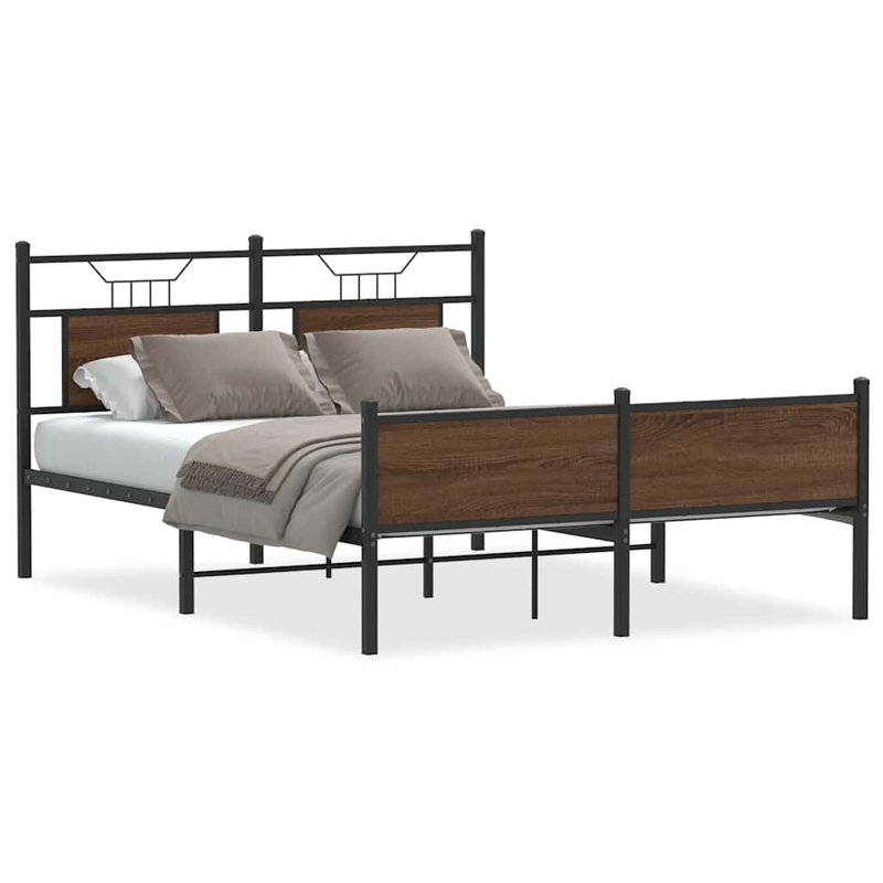 Bed Frame, European Double (140 x 200cm), Sonoma Oak