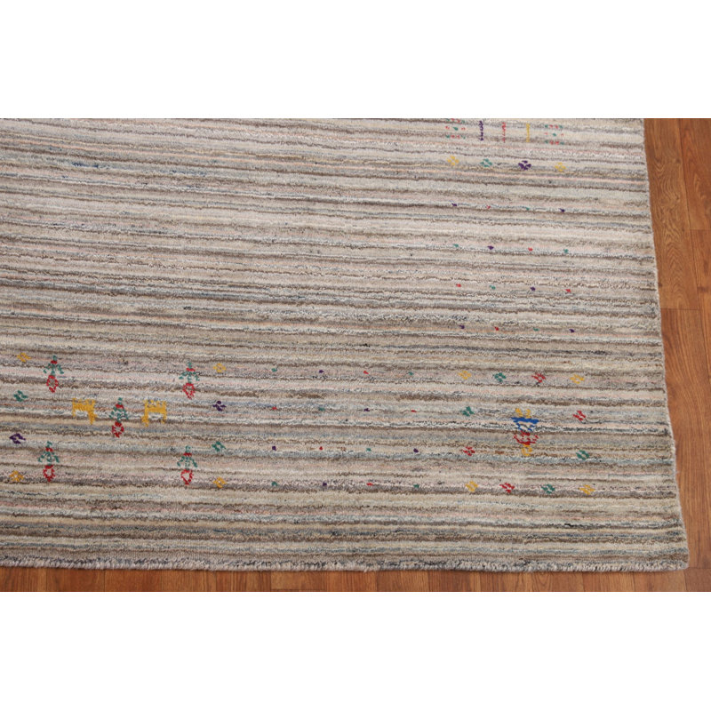 Tapis terre Gabbeh 8 x 8