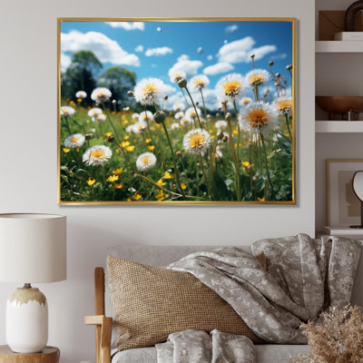 Mountain Dandelion Field I - impressions sur toile florales
