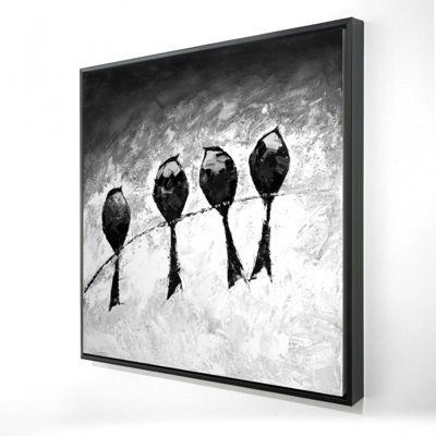 "Quatre oiseaux perchés"