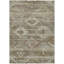Tapis brun / beige en polyester tissé à la machine Thienan-1368364529