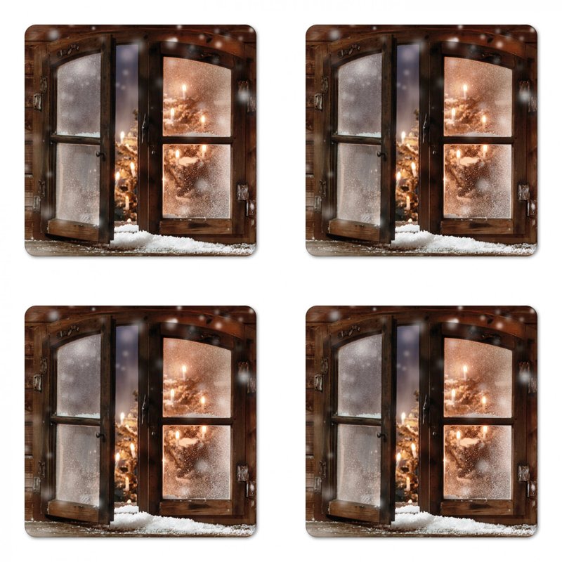 Square 4 Piece Coaster Set
