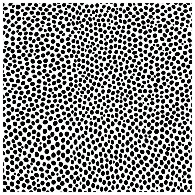 Black White Dotted Pattern Duvet Covers, Queen